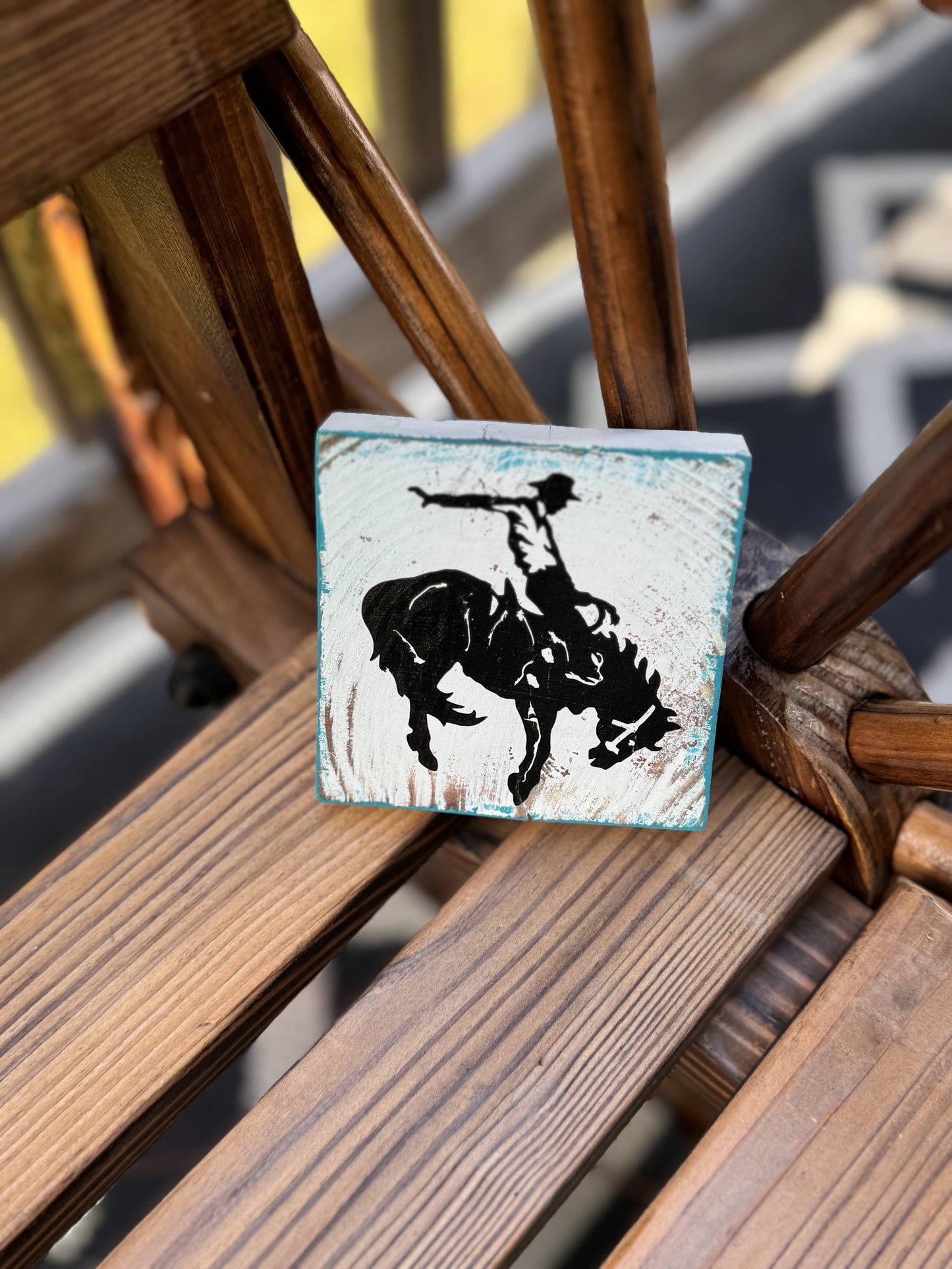 Western coasters - rodeo themed - set of 4