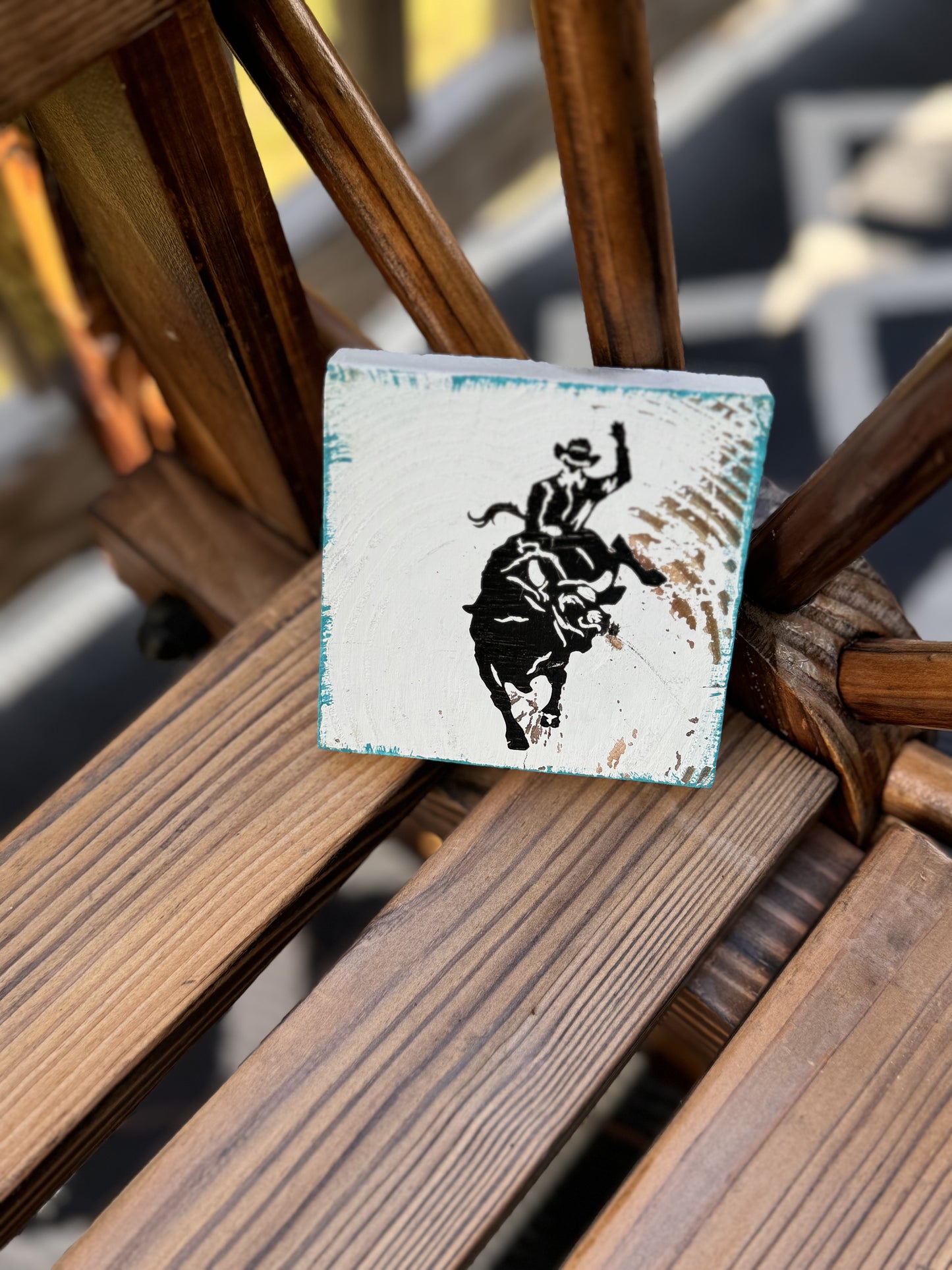 Western coasters - rodeo themed - set of 4